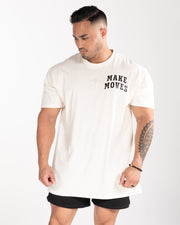 Make Moves Oversized Tee - Off White