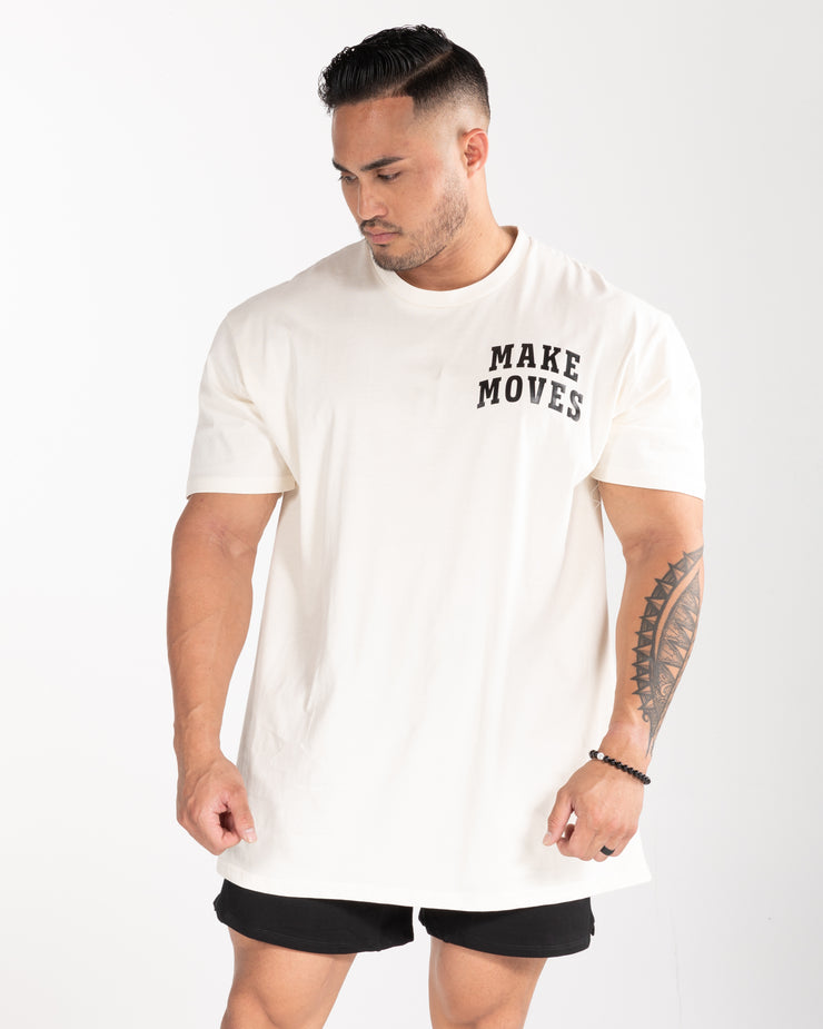 Make Moves Oversized Tee - Off White